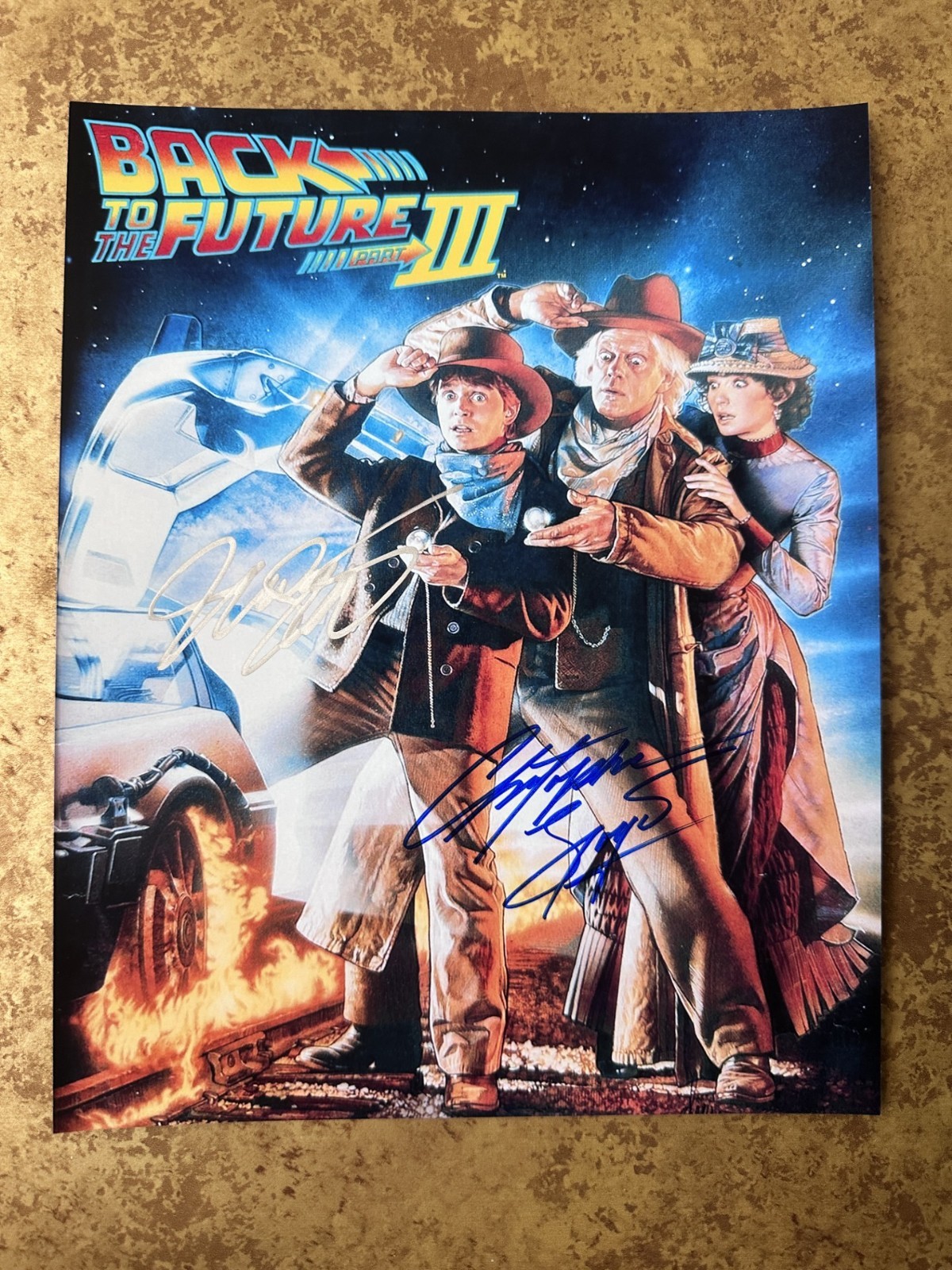 ⏰ Back to the Future 3 Signed 8×10 Photo Michael J Fox Lloyd Time Travel COA