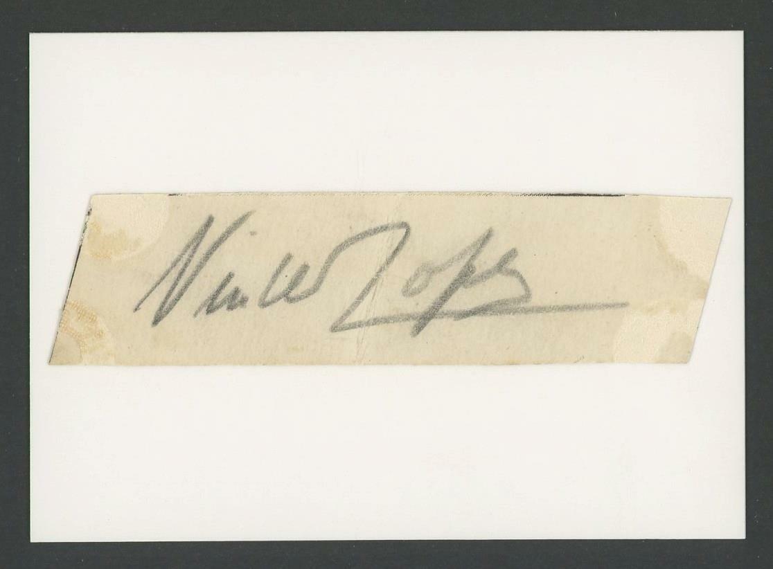 VINCENT LOPEZ (1895-1975) autograph cut | Bandleader/Actor – Signed