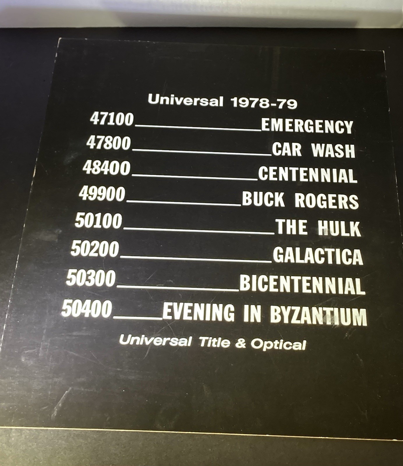 1970s Original TV Show Poster Board Original Scifi Battlestar Buck Rogers RARE