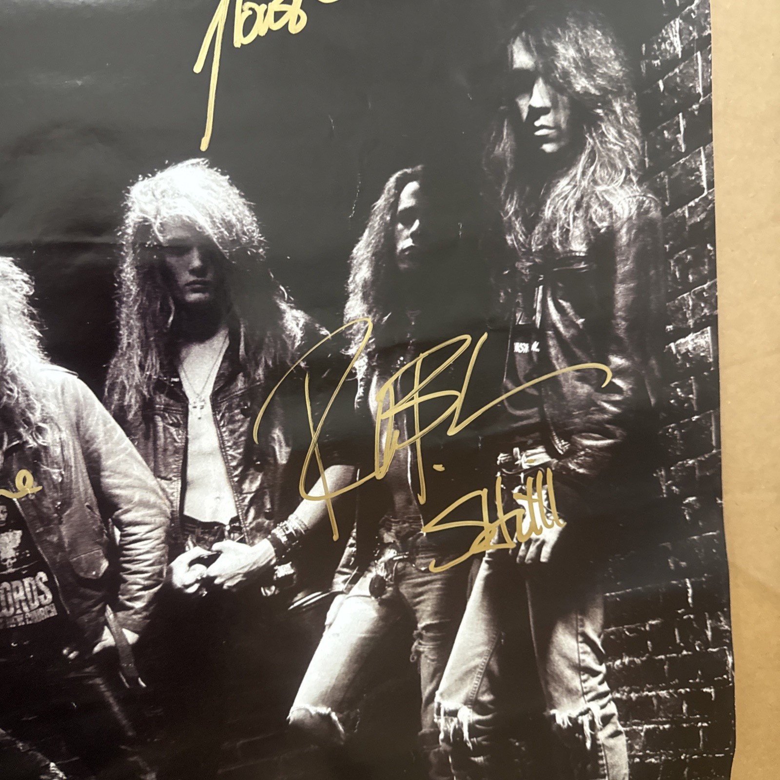 Skid Row Autographed Poster Classic Lineup Sebastian Bach, Rachel, Scotti & Rob!