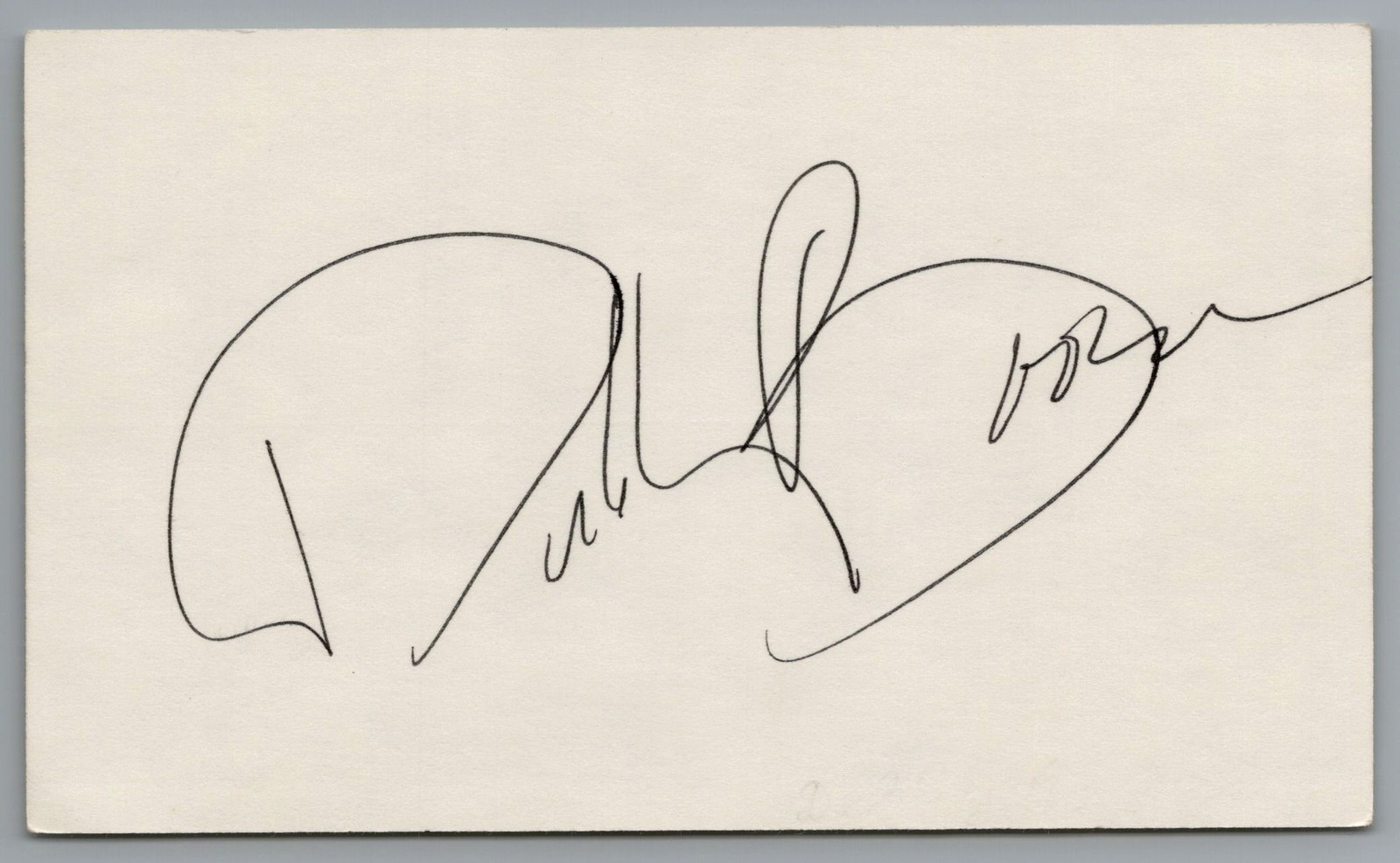 Debby Boone Signed 3×5 Index Card Autographed