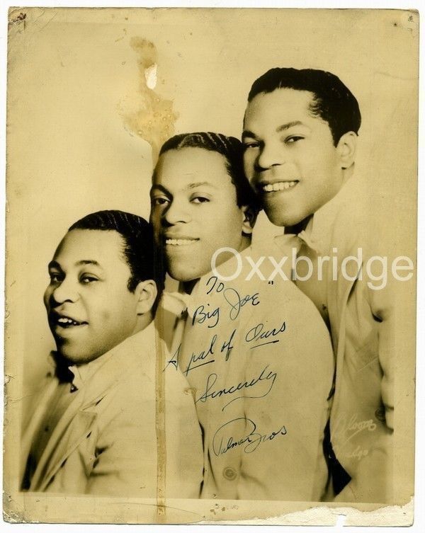 PALMER BROTHERS Signed Photo Jazz Singers CHARLIE PARKER/CAB CALLOWAY/Bebop