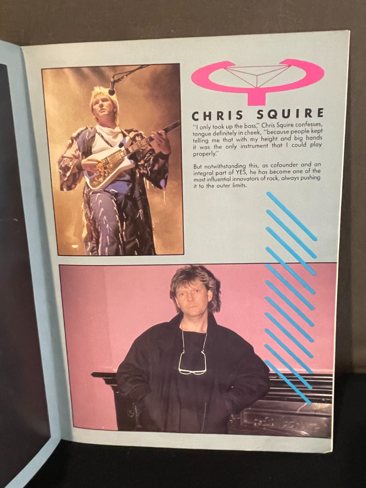 1984 YES North American Tour Program Book, Anderson, Rabin, Squire, White, Kaye