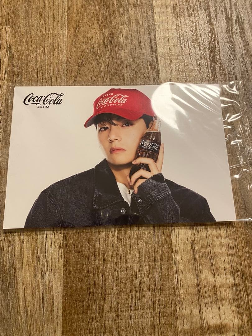 Bts V x Coca Cola Coke Photo Postcard Taehyung Original postcard Rare limited