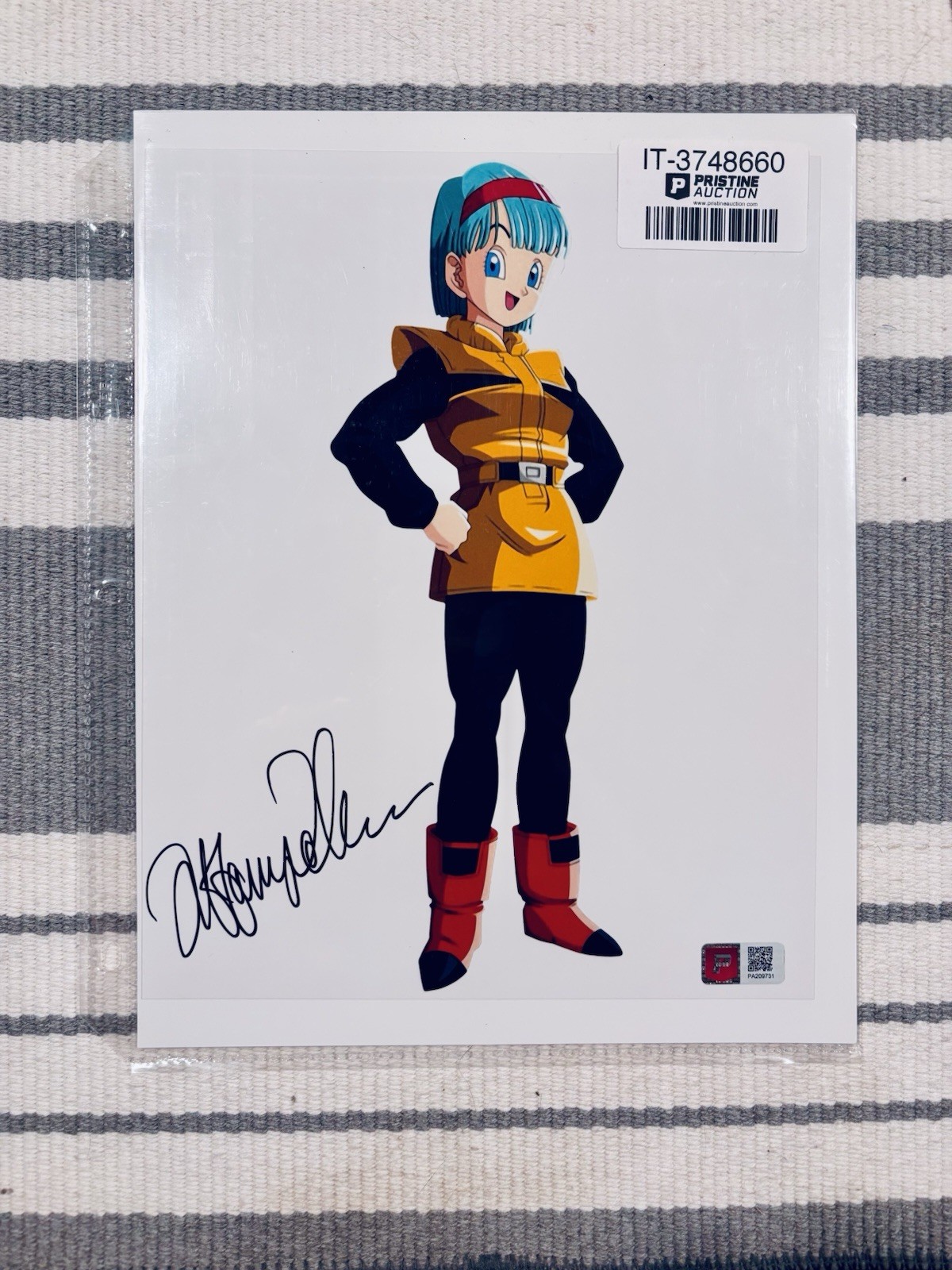 TIFFANY VOLLMER Signed (Bulma) Dragon Ball Z 8×10 Photo (Prestine Authentic)