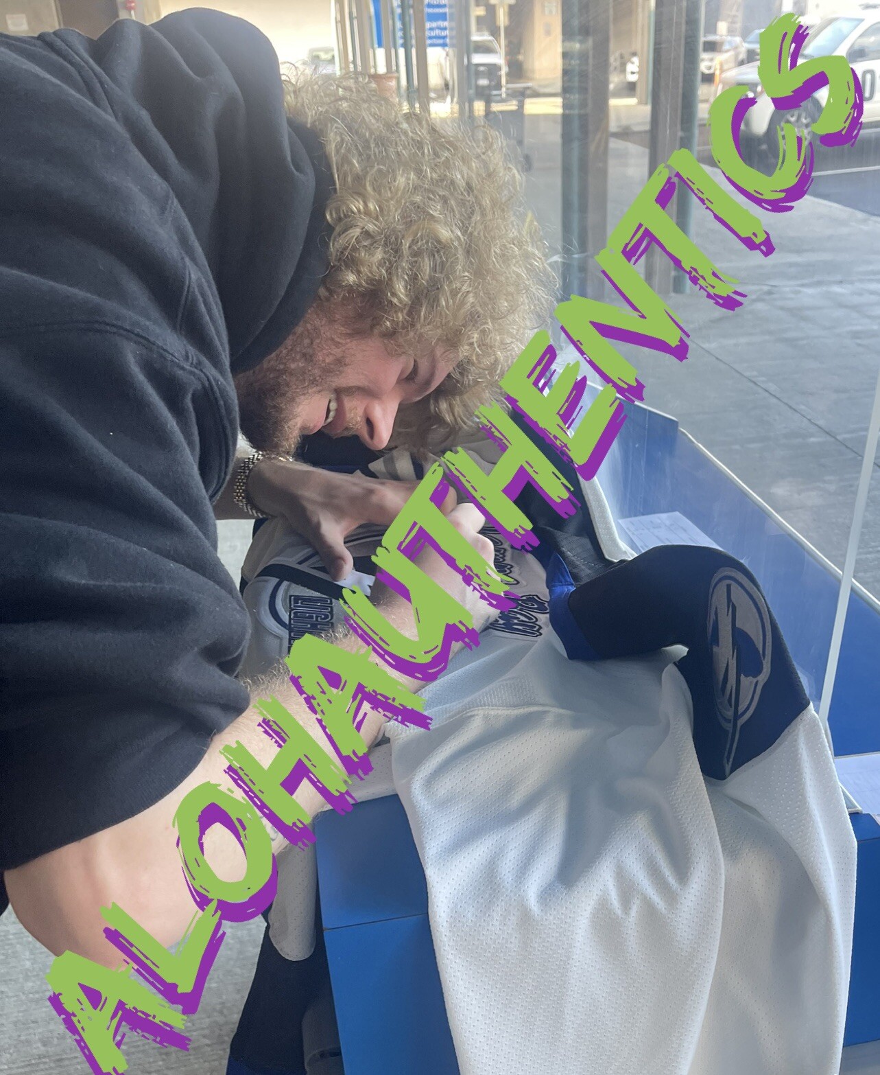 YUNG GRAVY SIGNED TAMPA BAY LIGHTNING JERSEY * EXACT PROOF* GASANOVA GRAVY TRAIN