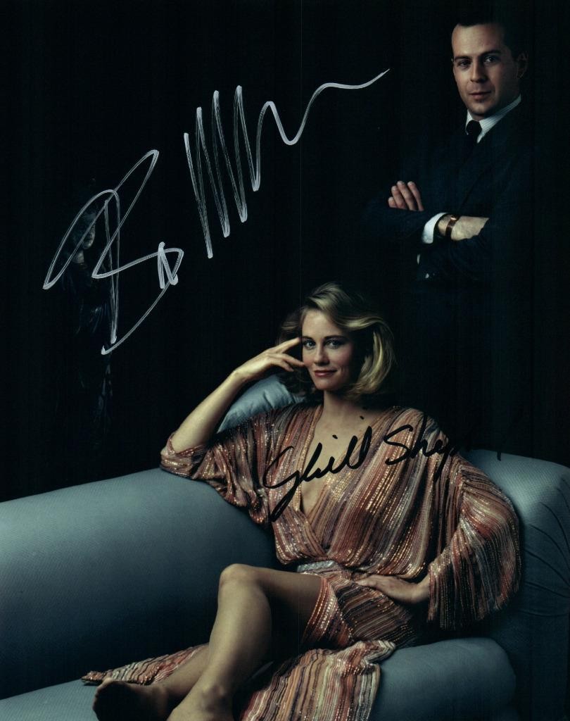 Bruce Willis Cybill Shepherd signed 8×10 Photo autographed Picture with COA