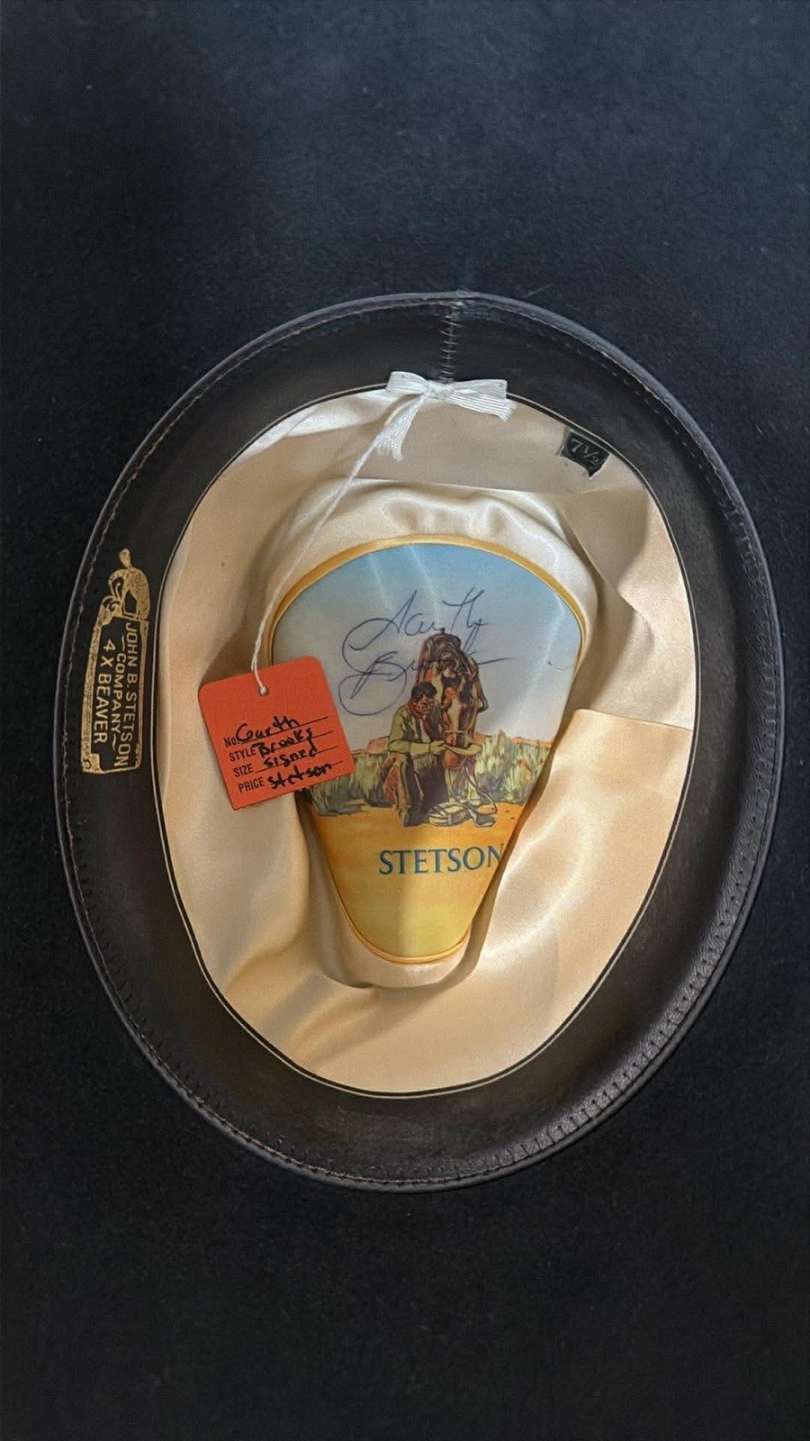 Signed Garth Brooks Stetson Hat