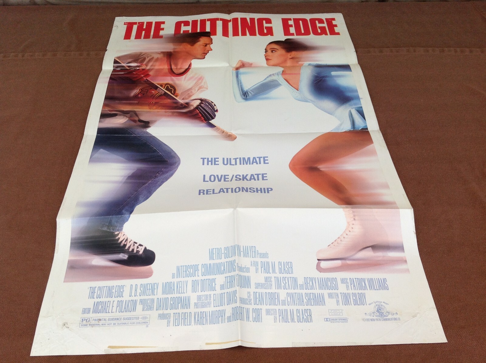 1992 The Cutting Edge Original Movie House Full Sheet Poster
