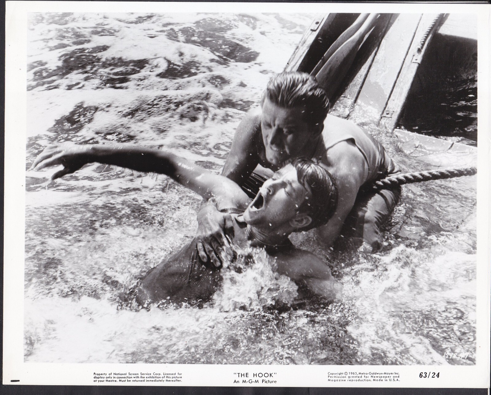 Kirk Douglas and Robert Walker Jr. in The Hook 1963 movie photo 44226