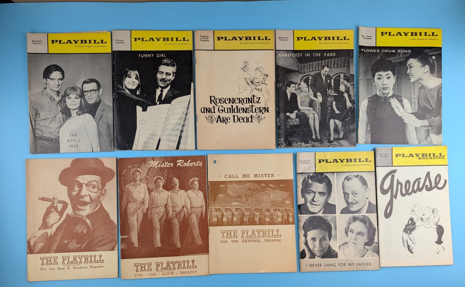 164 Broadway Theatre Playbills Collection 1938 -1970s My Fair Lady, Funny Girl +
