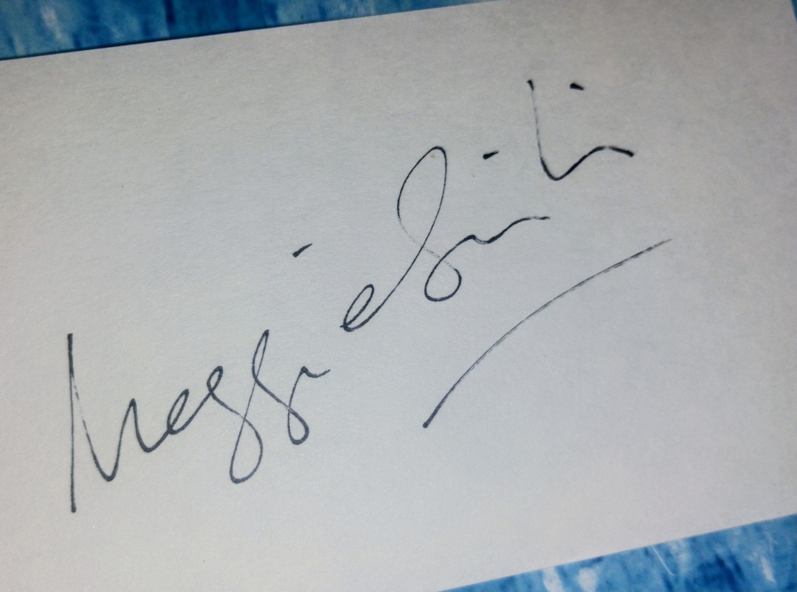 Maggie Smith Hand Signed Autograph Index Card COA – NO US TARIFF