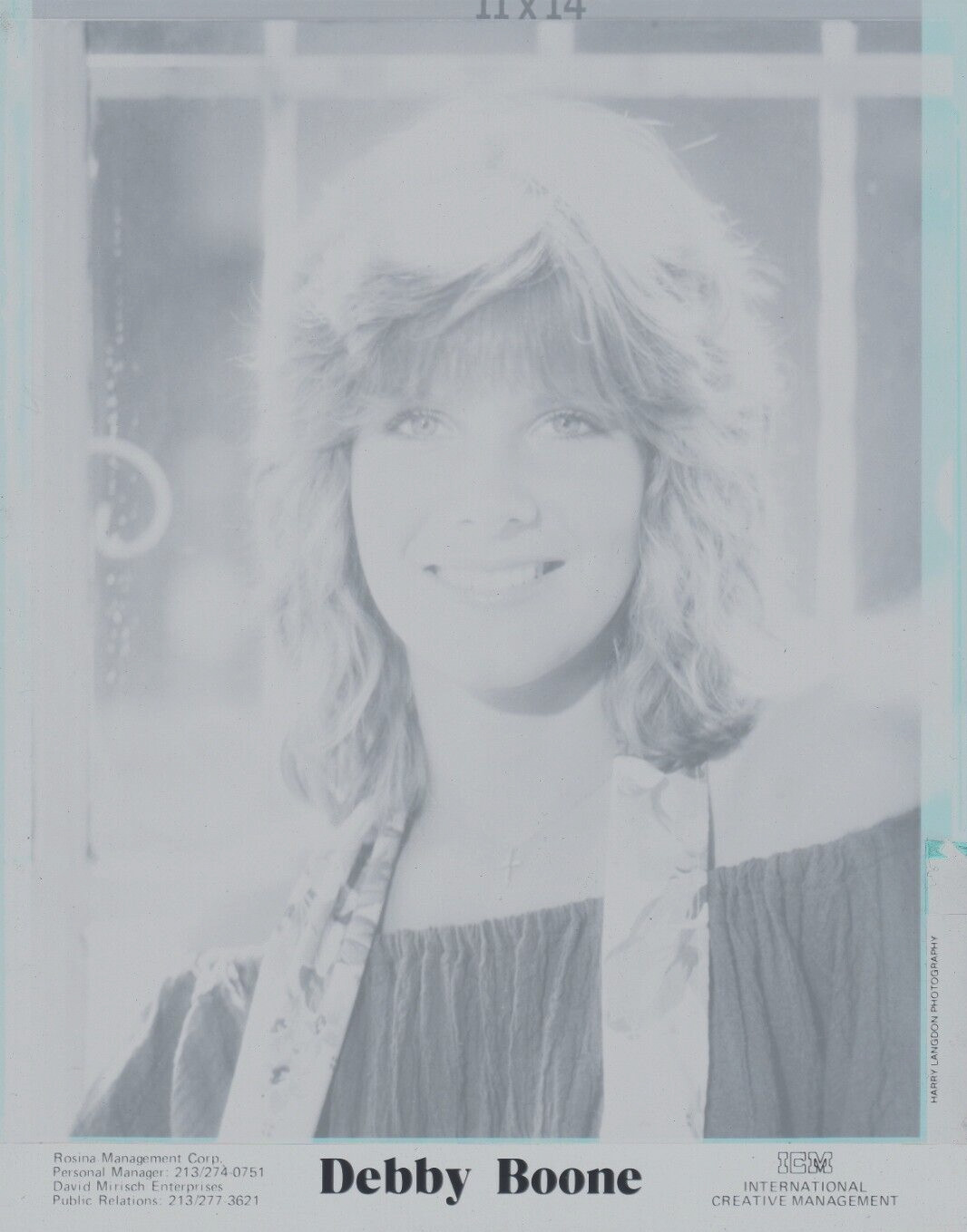 Original Negative Harry Langdon Debby Boone # 088041