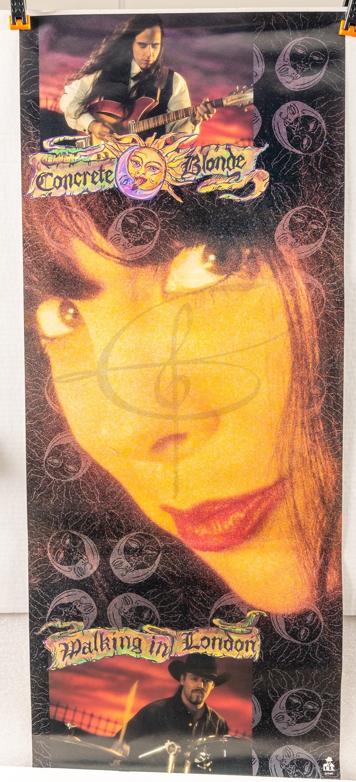 CONCRETE BLONDE Concert Poster Wall Art Print 36″ x 14.5″ WALKING IN LONDON