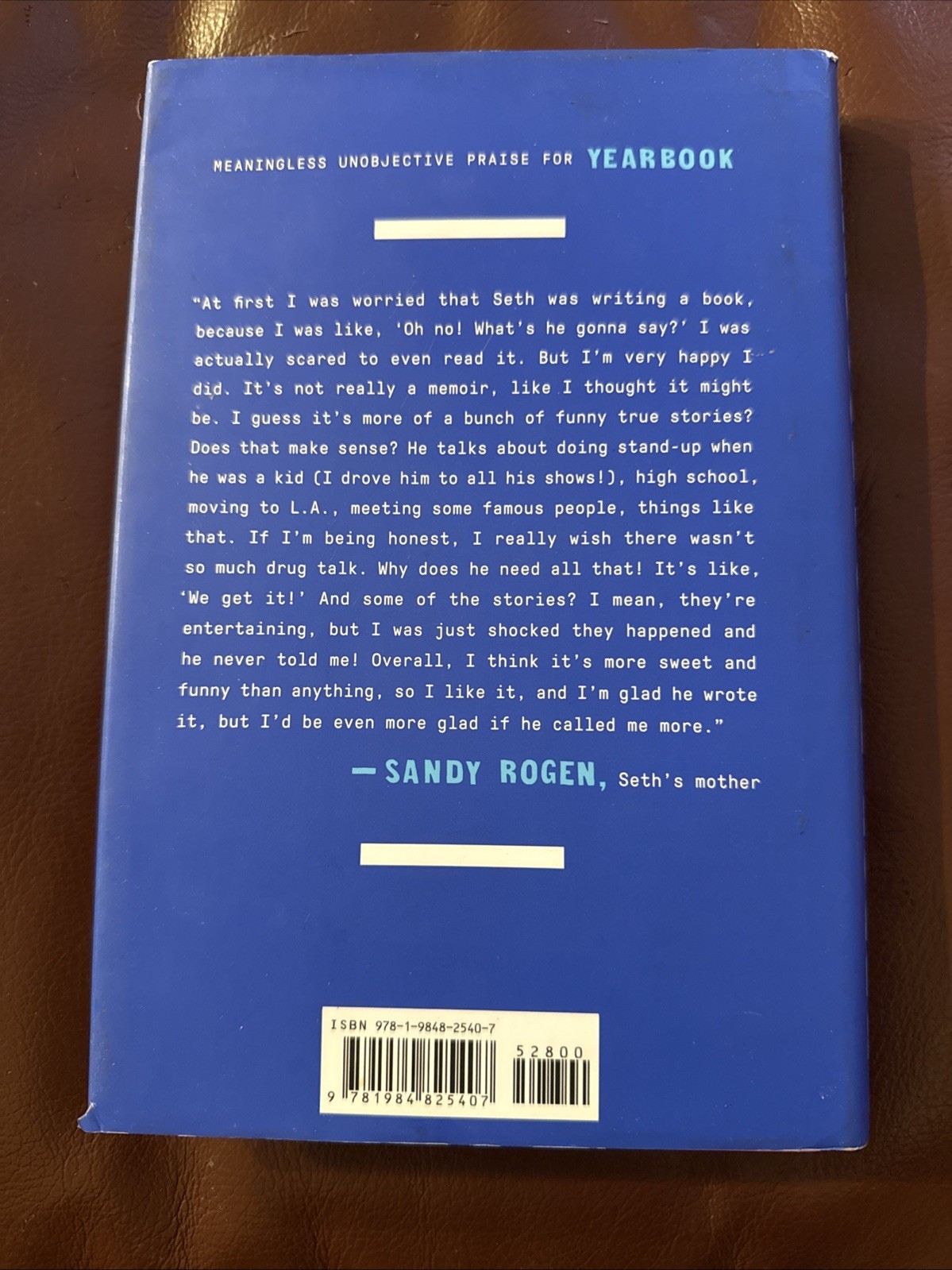 SIGNED Seth Rogen Yearbook First Edition Hardcover Book