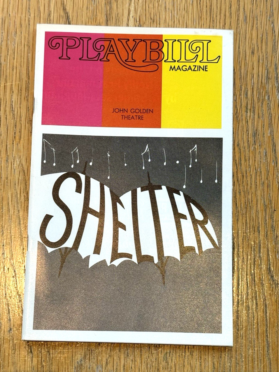 Shelter- February 1973 Playbill- John Golden Theatre NY- Marcia Rodd Terry Kiser