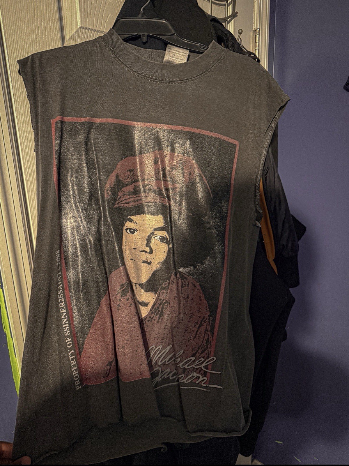 Michael Jackson Legends Never Die Sleeveless T-Shirt Gray M