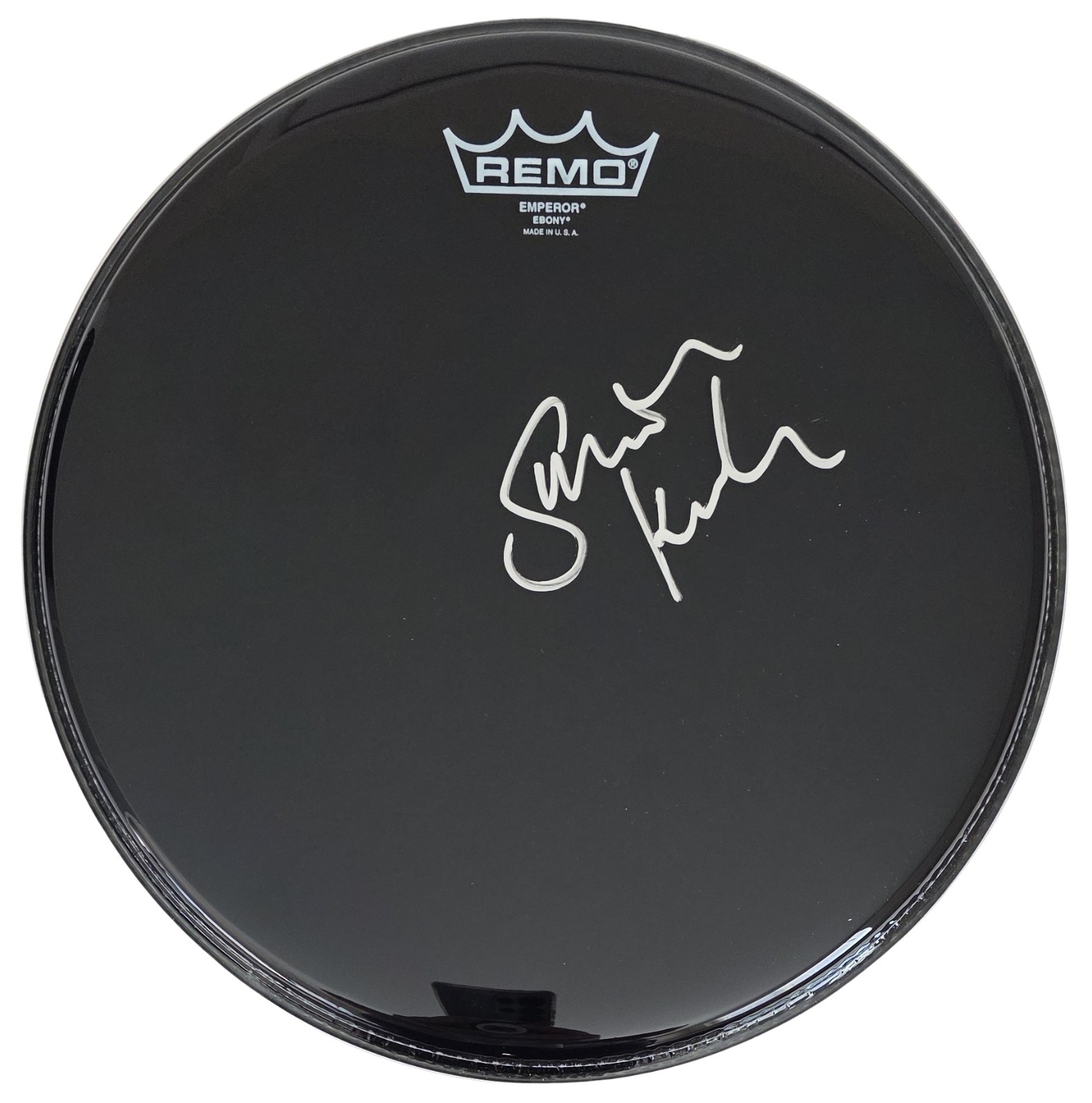 Simon Kirke Signed 12” Remo Drumhead COA Exact Proof Autographed Bad Company