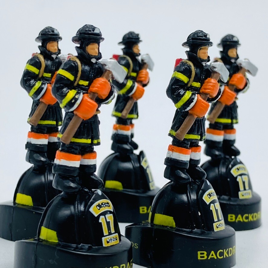 Backdraft Fire Department 5 Fighter Mini Figure Set UNIVERSAL STUDIOS JAPAN 2002