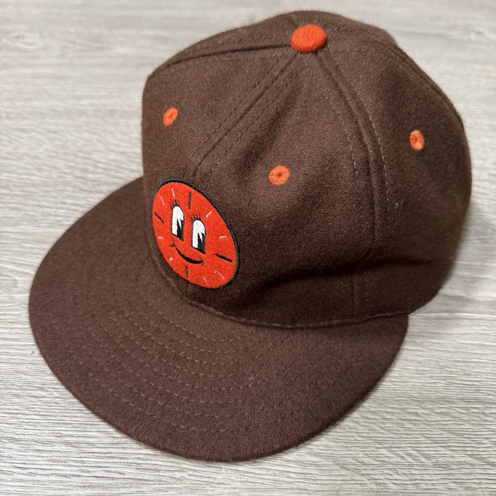 Loki Marvel Studios Cast & Crew Hat Brown Wool Baseball Cap Ebbets Field Flannel