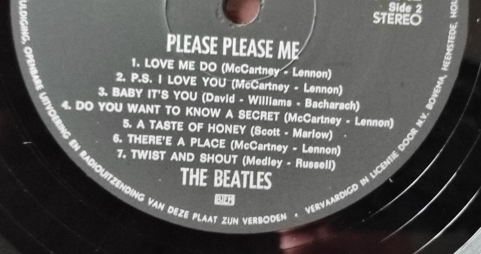 Original Mint 1963 Beatles Please Please Me 5th Dutch Pressing on Parlophone