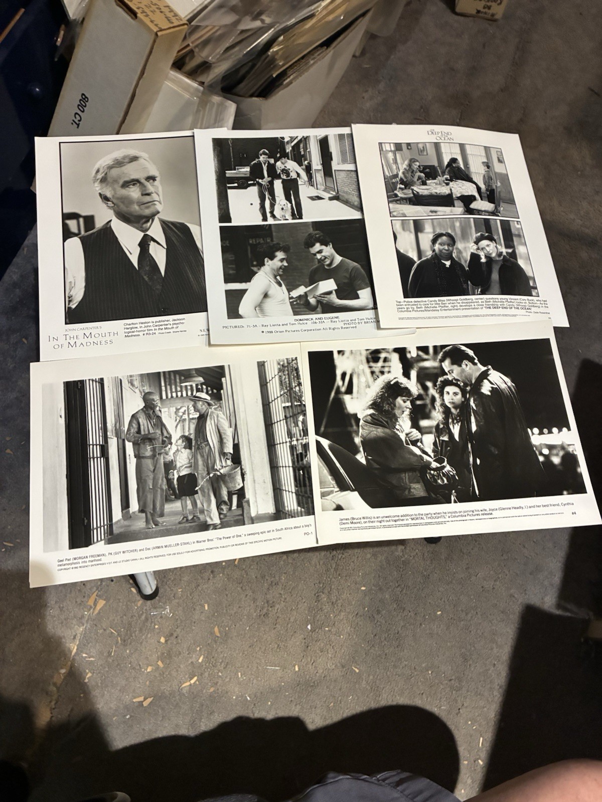 1980-90’s Movie Promo Photo Lot-125 Different-DeNiro-Freeman-Kingsley-Devito++++