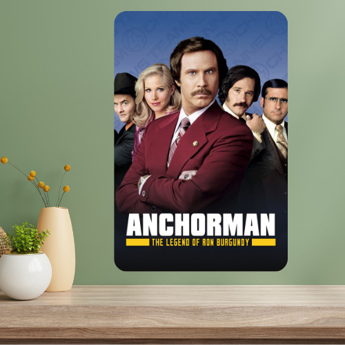 Anchorman The Legend of Ron Burgundy Classic Movie Metal Poster Sign