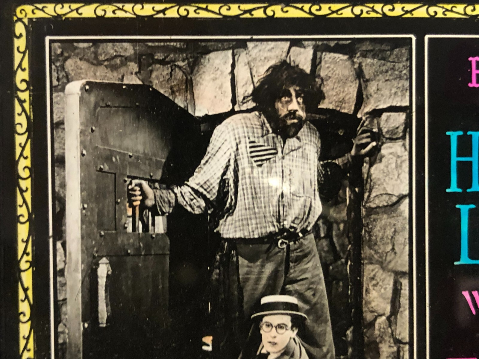 Harold Lloyd Why Worry Extremely Rare Very Early Magic Lantern Slide ’23 Giant