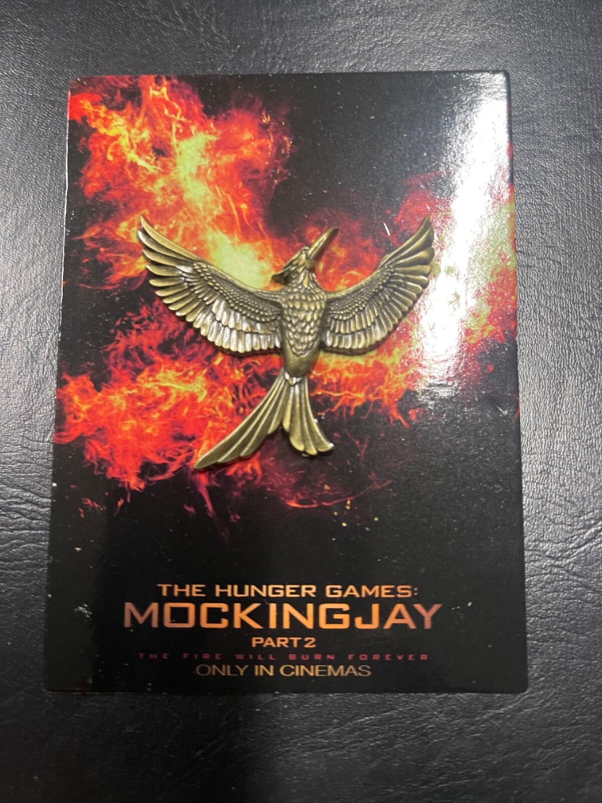 Hunger Games Mockingjay Brooch Lapel Pin Back Lions Gate Films 2014 Mocking Jay