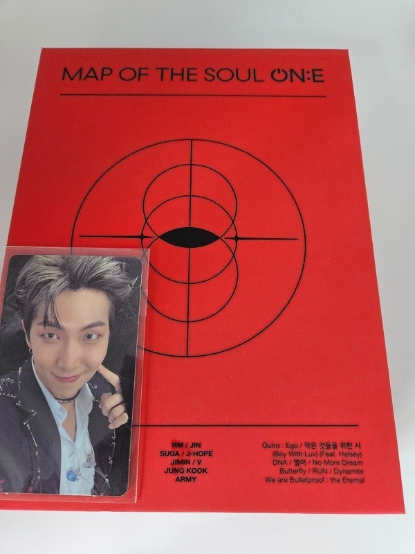 BTS ‘Map of the Soul: ON’E’ DVD Album 3XDisc, Photocard(RM )+Book+Ticket