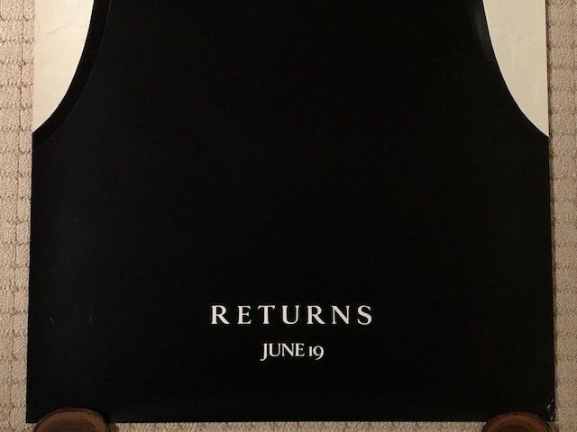 Original Recalled BATMAN RETURNS 1992 DS Advance Theatrical Poster *Keaton*