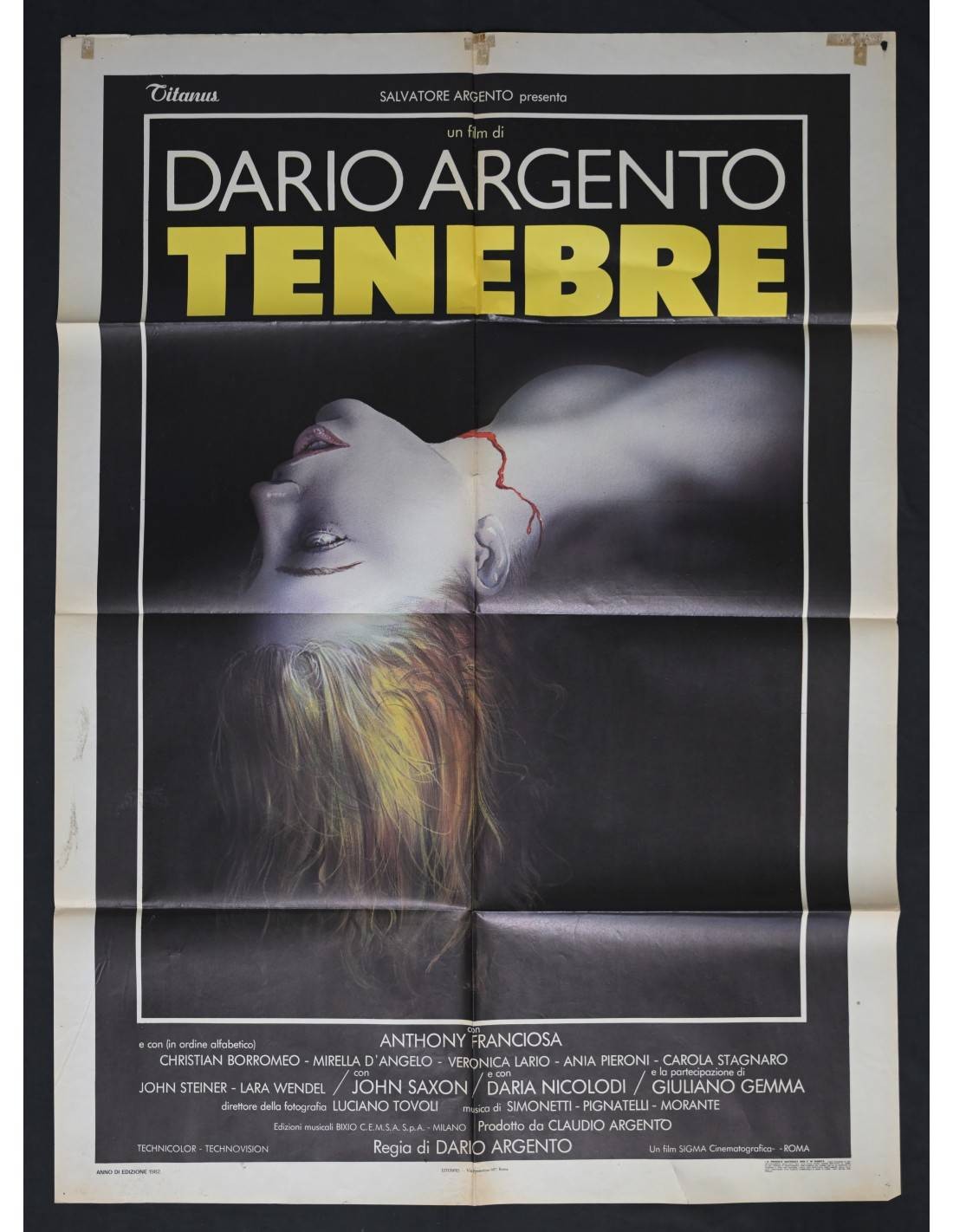 TENEBRE Dario Argento Poster A528