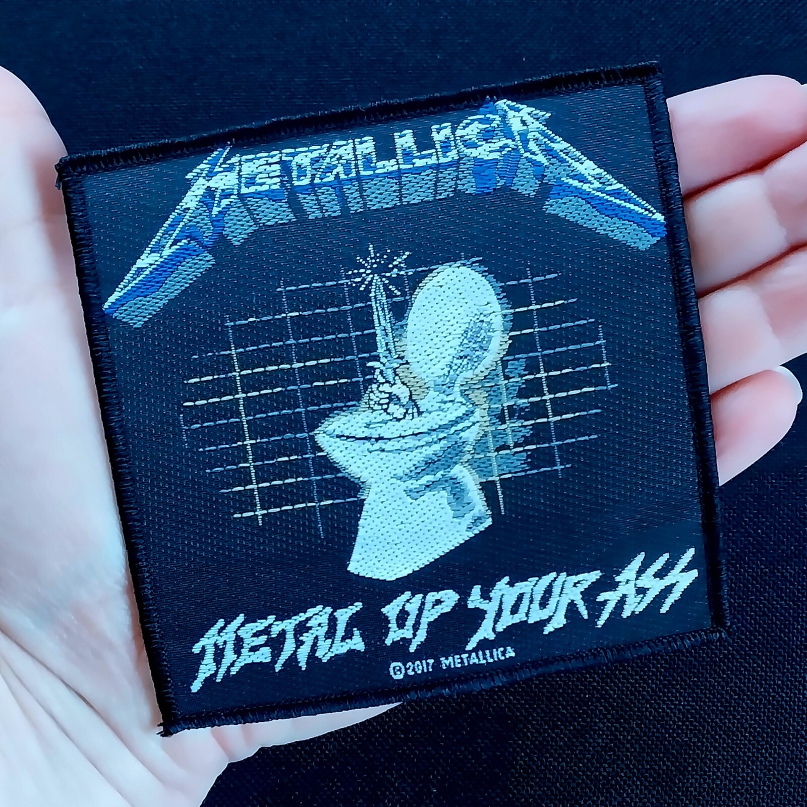 METALLICA – Metal Up Your ASS – Hard Rock Heavy Metal Concert Band Woven PATCH