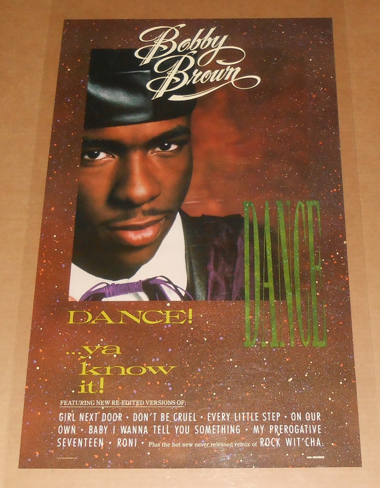 Bobby Brown Dance! Ya Know It! Poster Original 1989 Promo 18×30 RARE