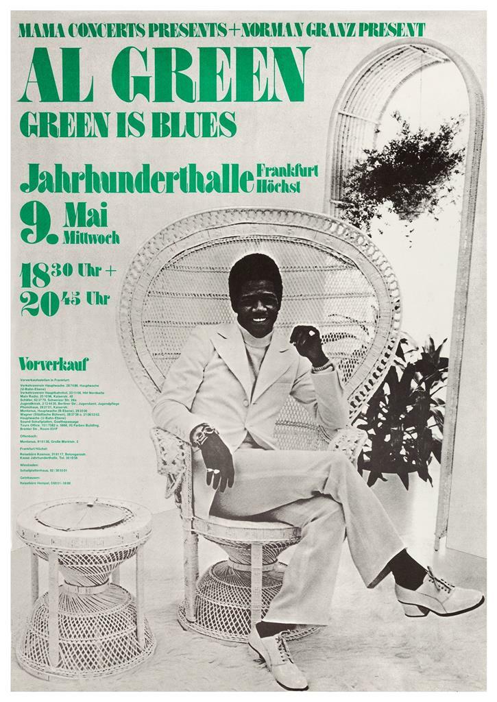 Al Green – 24″ POSTER – live concert 1973 Germany – Soul R&B wall art print