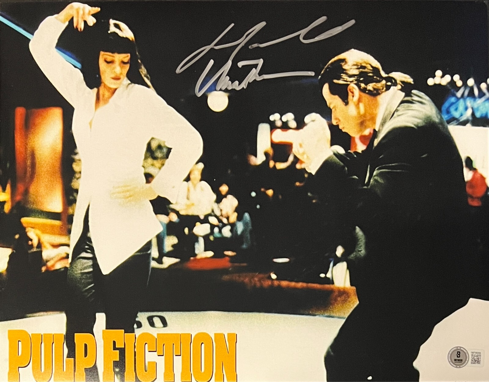 John Travolta Uma Thurman Signed 11×14 Pulp Fiction Photo Beckett Witnessed NEW