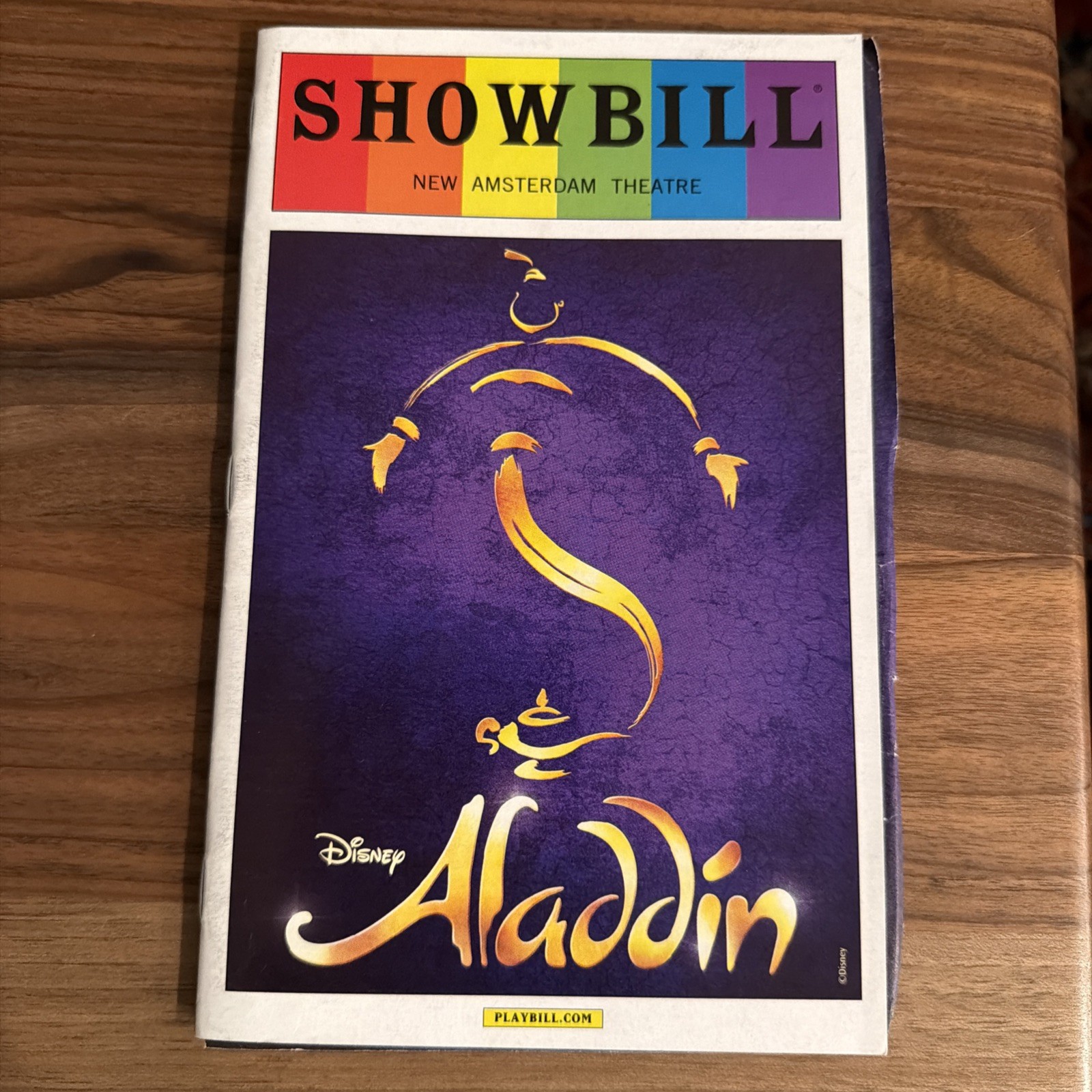 Aladdin NYC Broadway Showbill Playbill Adam Jacobs James Monroe Iglehart 2014