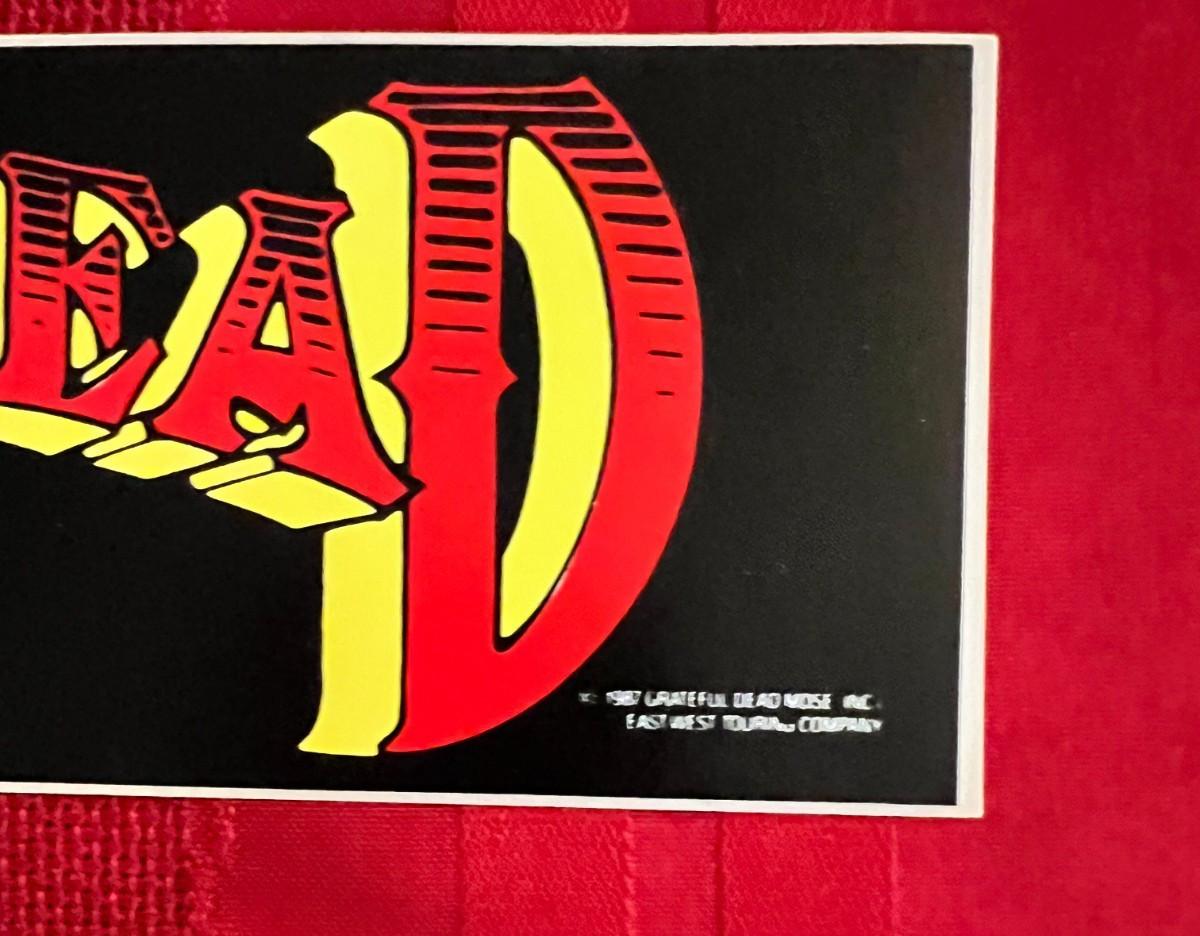 BOB DYLAN GRATEFUL DEAD 1987 Dylan & The Dead US PROMO Only BUMPER STICKER
