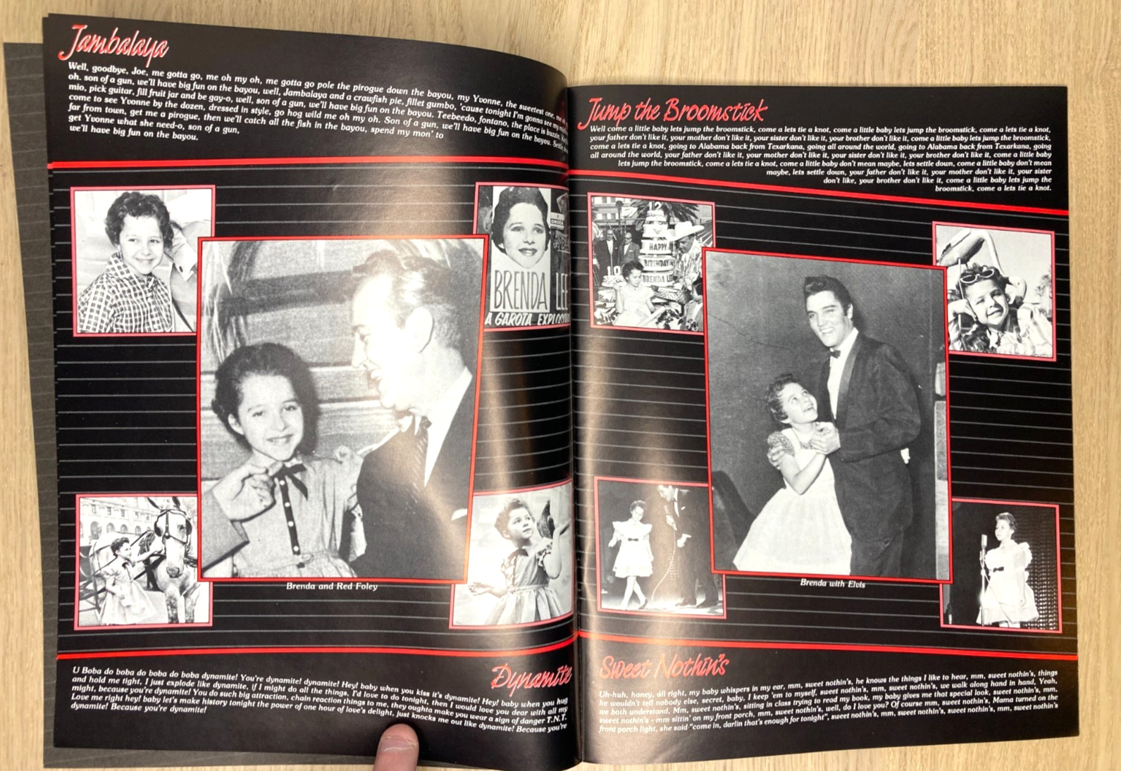 Brenda Lee A History of Hits Booklet Concert Program 1980s 8″ x 11″