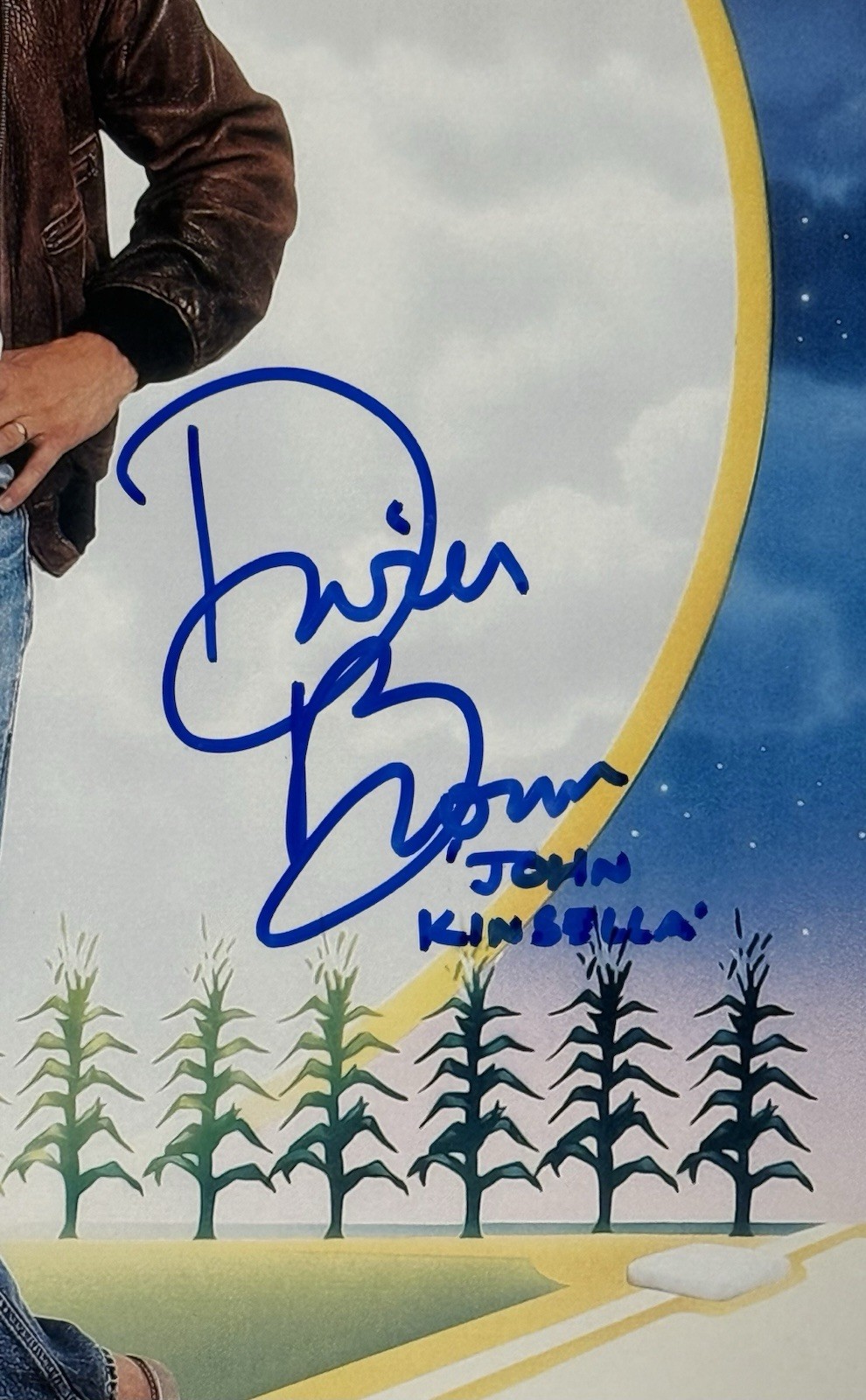 Dwier Brown Signed & Inscribed Field Of Dreams 11X17 Movie Poster Schwartz COA