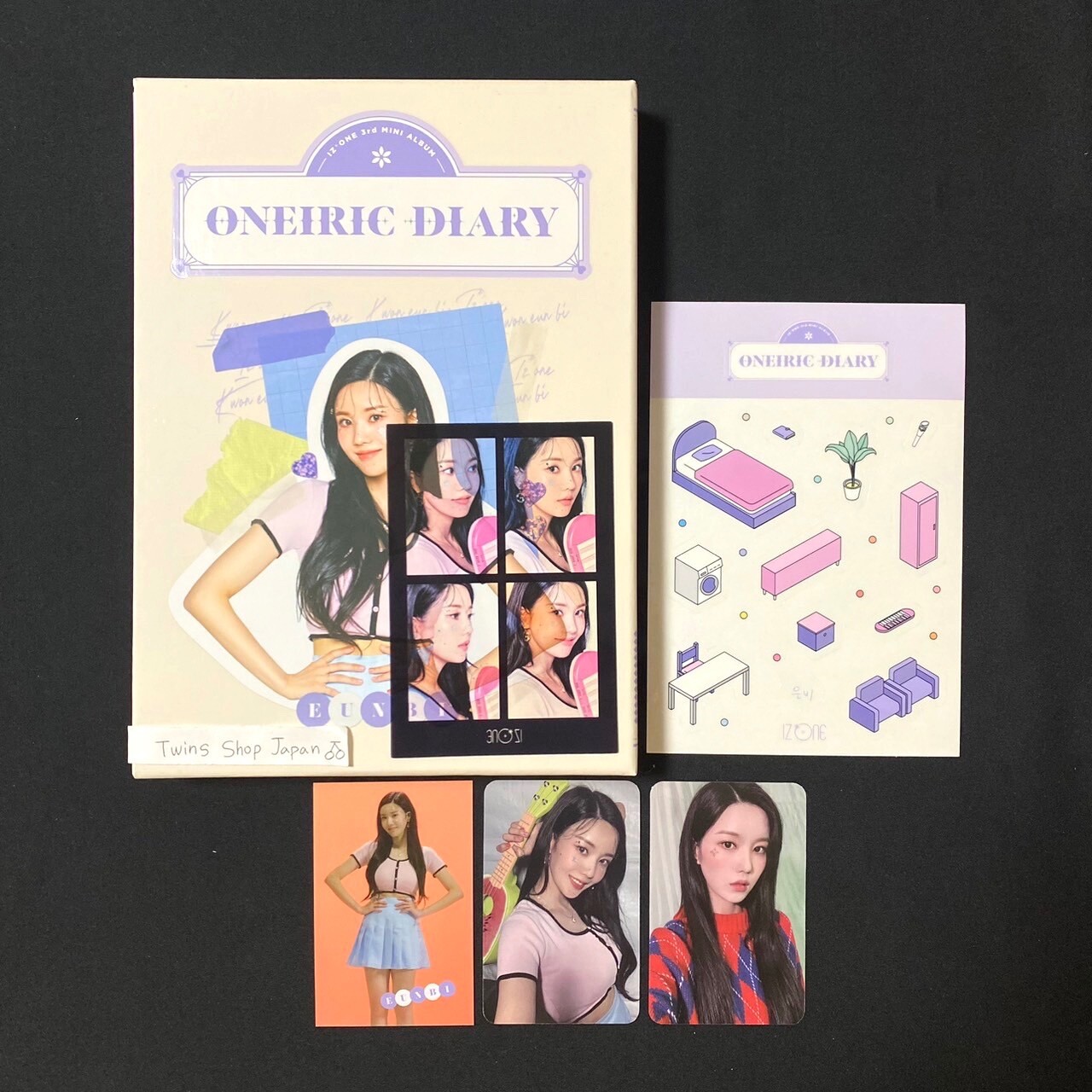 iz*one 3rd Mini Album oneiric diary Eunbi set Diary ver. + 3 photo cards IZONE