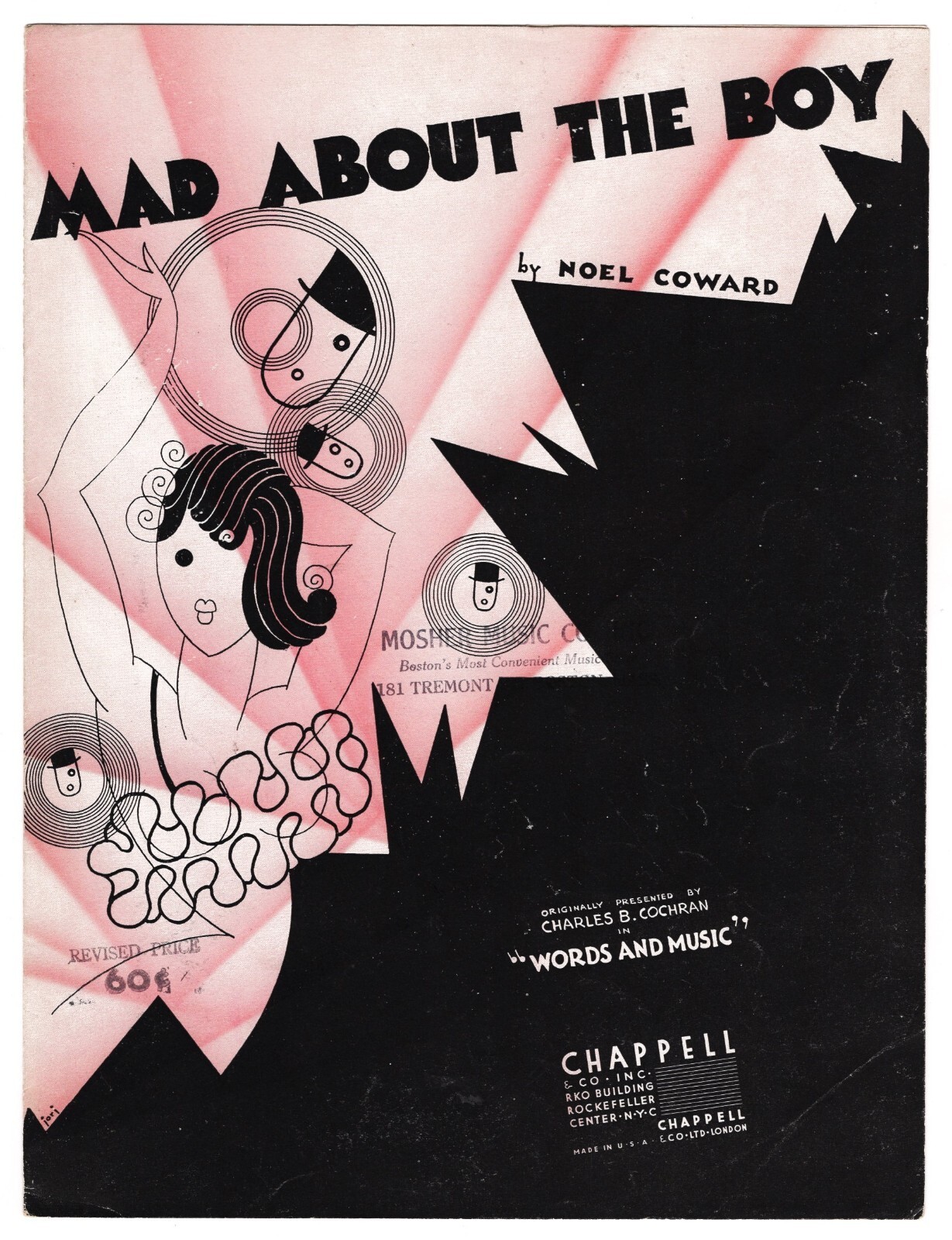 Noel Coward “WORDS and MUSIC” Joyce Barbour / Doris Hare 1932 London Sheet Music