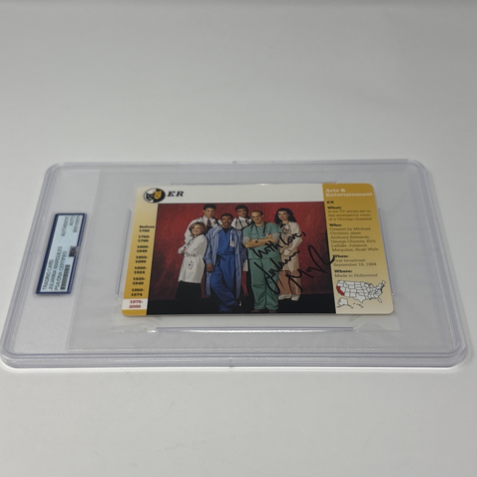 JULIANNA MARGULIES signed autographed ER CAROL HATHAWAY Groiler Card PSA DNA