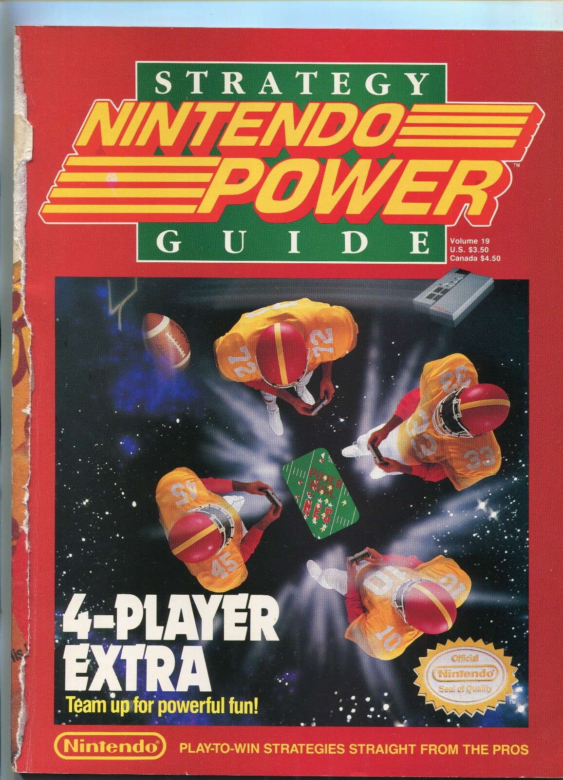Nintendo Power Magazine Vol. # 19 December 1990 4 Player Extra Strategy Guide