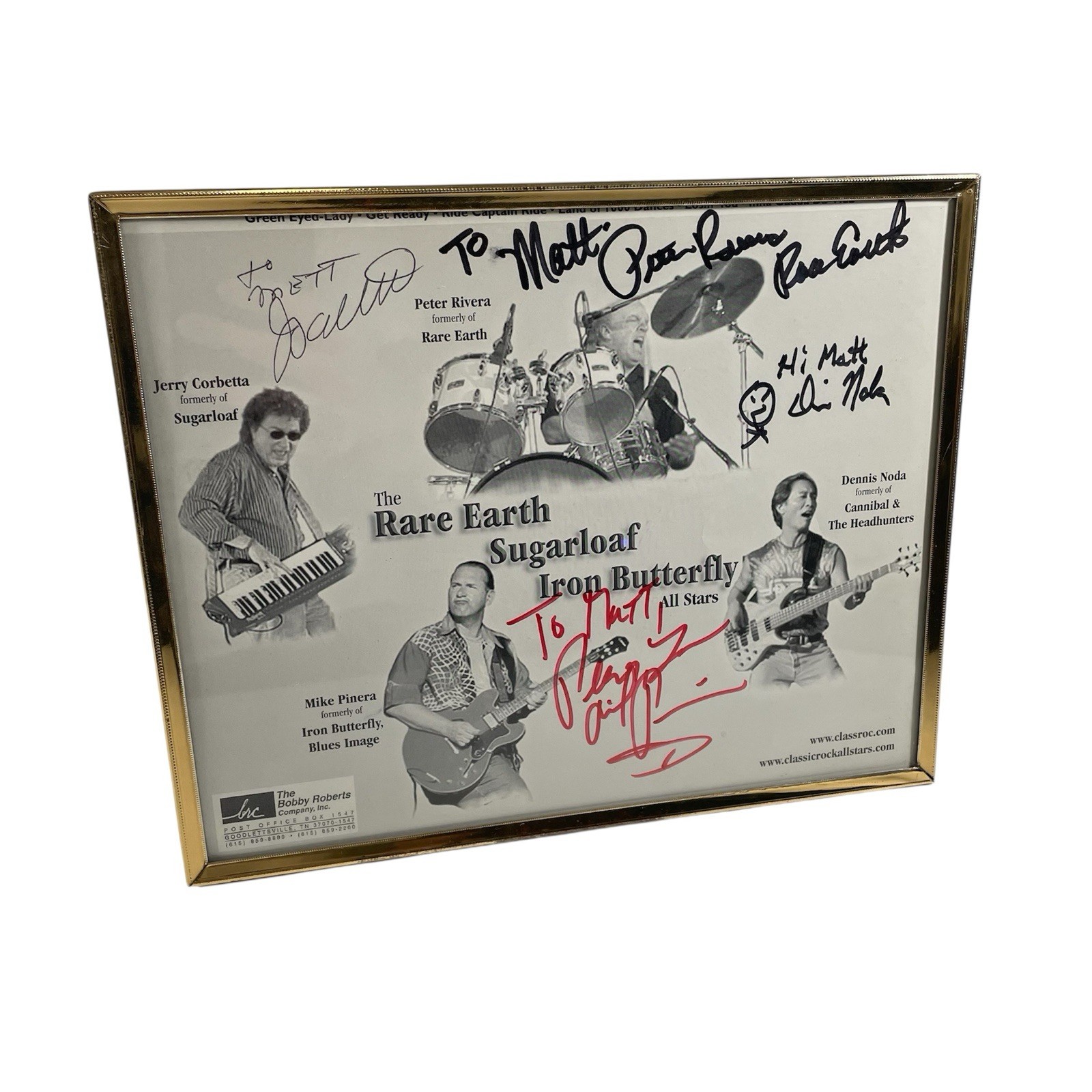 Classic Rock All Stars Signed Photo Print Rare Earth Sugarloaf Iron Butterfly