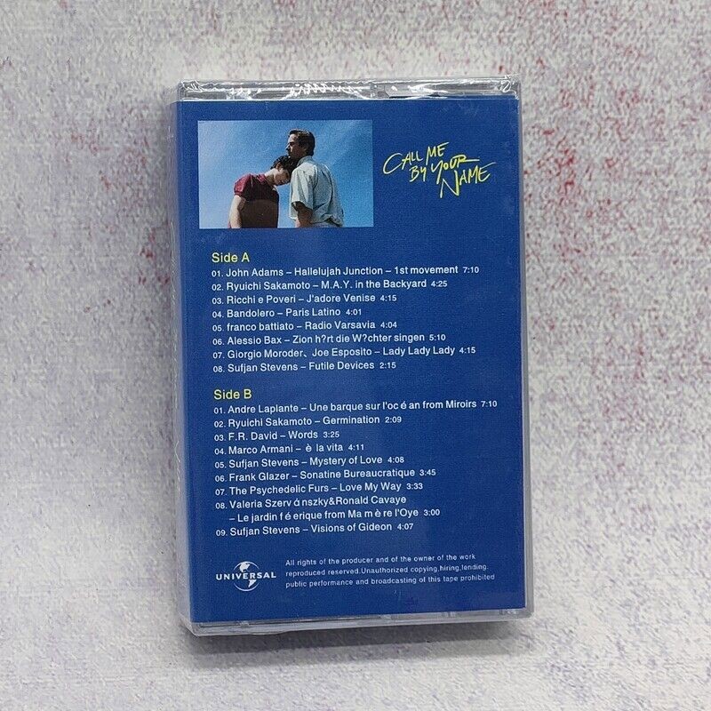 Call Me By Your Name La La Land Movie Ost Cassette Tape New & Sealed