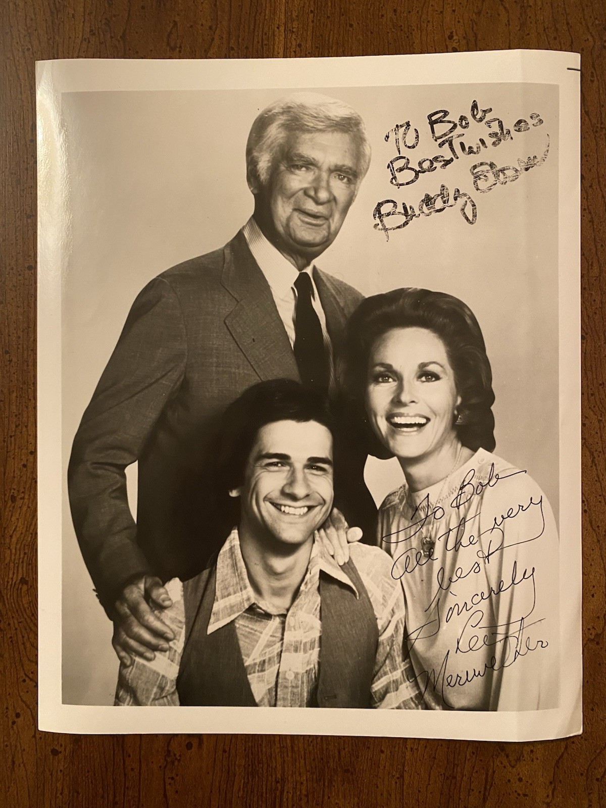 Buddy Ebsen Lee Meriwether Signed Autographed Photo With COA Barnaby Jones BOTH
