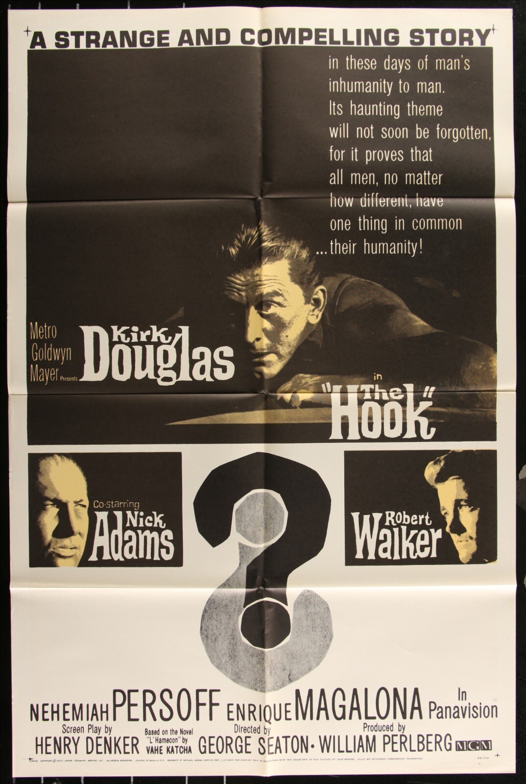 The Hook (1963) – original movie poster – Kirk Douglas