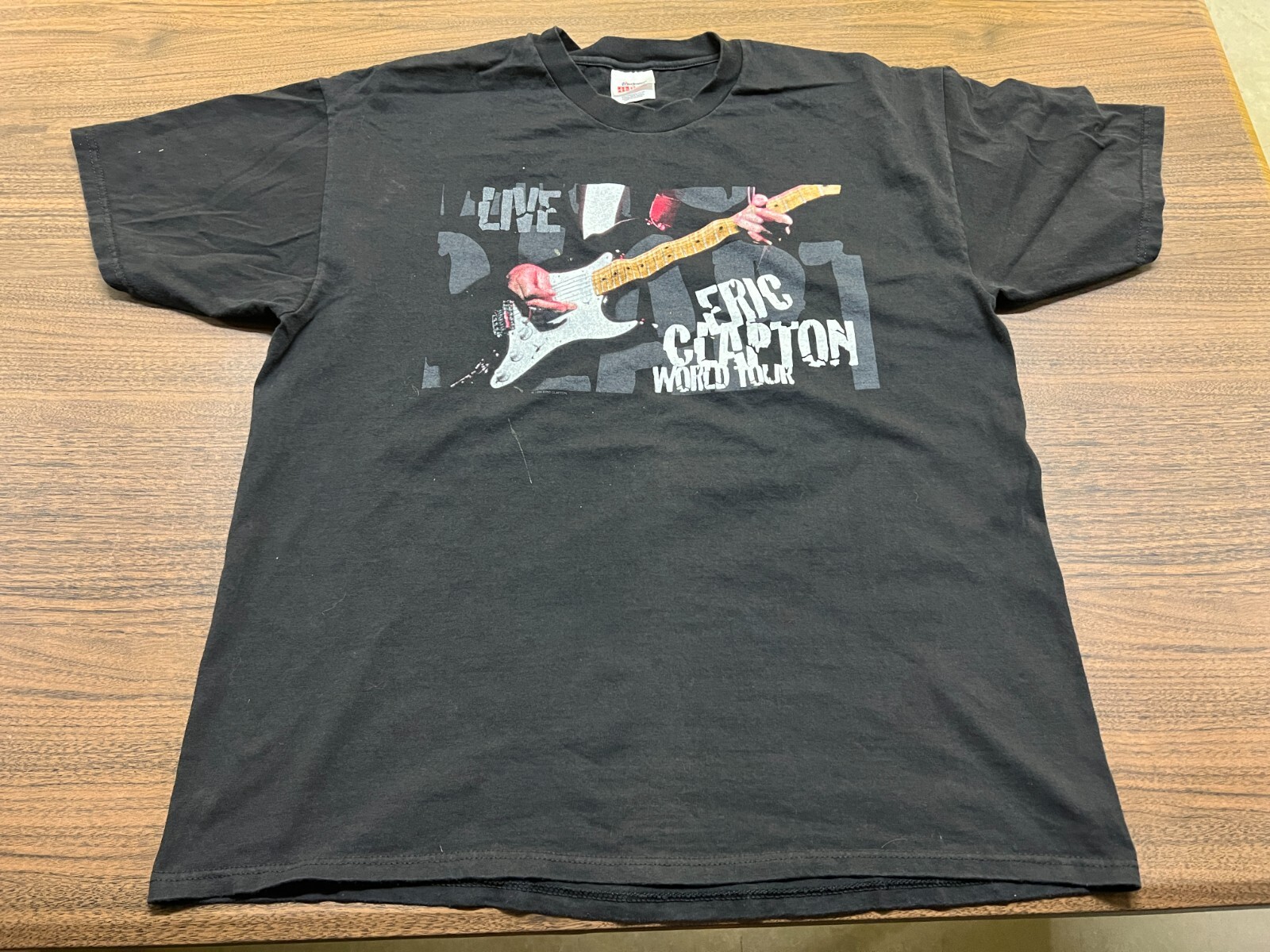 VTG 1998 Eric Clapton World Tour Men’s Black T-Shirt – Stedman – XL