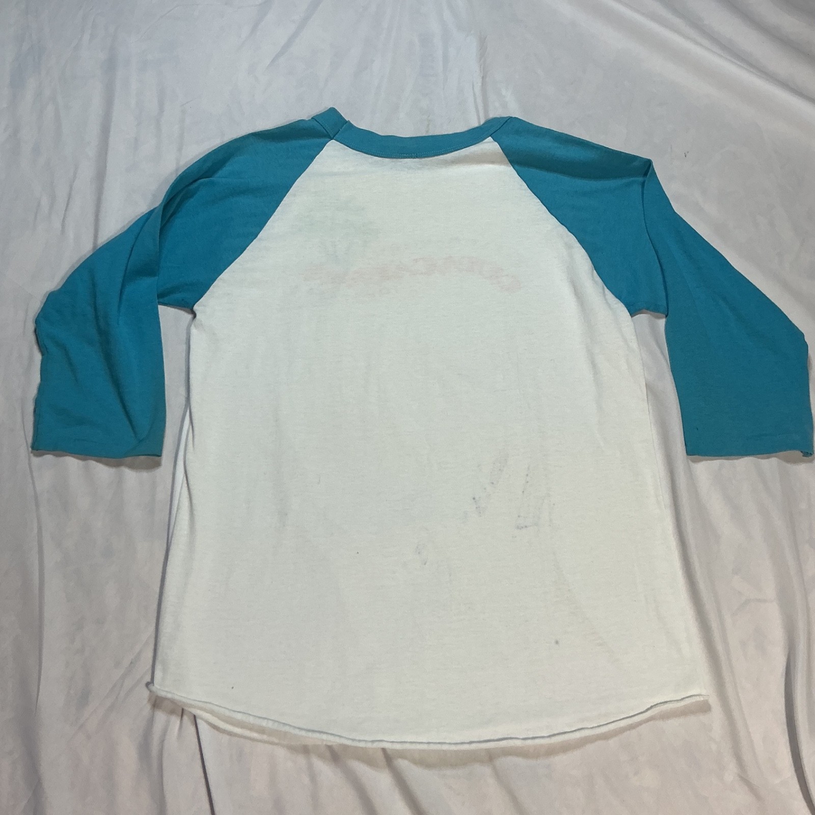 Vintage 80’s 1985 Barry Manilow’s Copacabana Tour Raglan Shirt sz Large Made USA